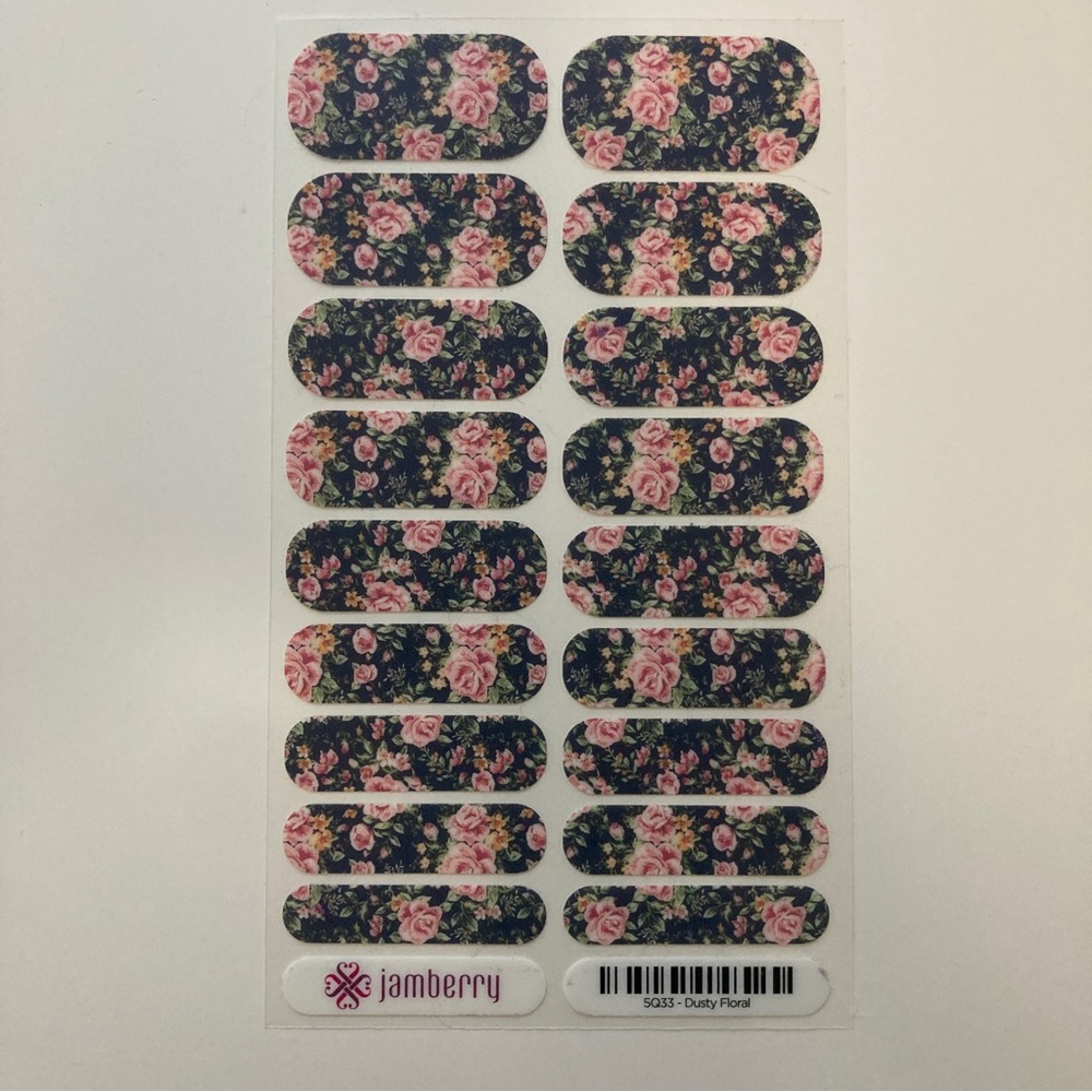 Jamberry Nail Wraps - Dusty Floral